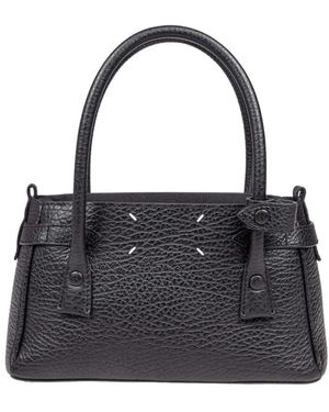 Maison Margiela Tassen ,Zwart ,Leer Kleine Leren Handtas