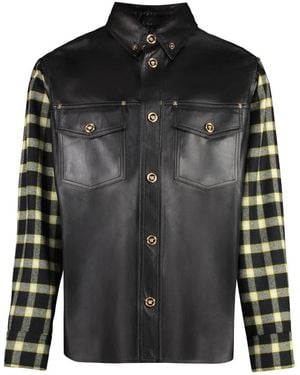 Versace Leather Jackets - Black