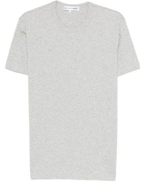 Comme des Garçons Tops ,Grijs ,Katoen Klassiek T-Shirt Met Ronde Hals - Wit