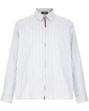 Jacquemus Overhemden ,Blauw ,Katoen La Chemise Flash Shirt - Wit