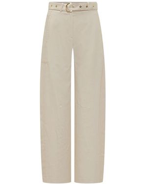 Pinko Straight Trousers - Natural