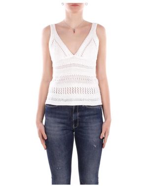 Alpha Studio Tops ,Mouwloze Top - Blauw