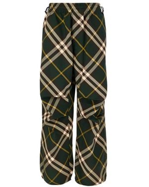 Burberry Wide Trousers - Verde