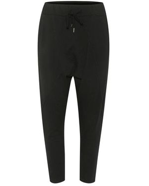 Cream Joggers - Black