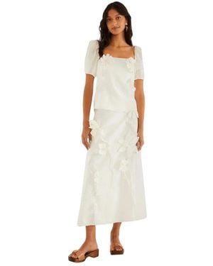 FARM Rio Midi Dresses - Neutro