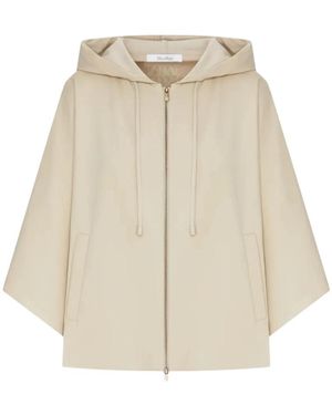 Max Mara Jassen ,Mxmfidato Cropped Hooded Sweater - Naturel