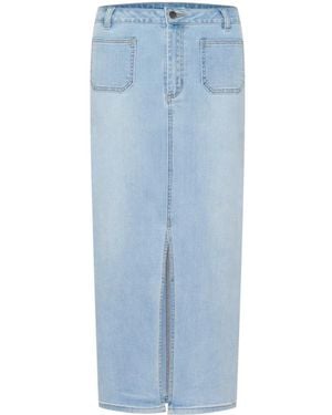 Kaffe Denim Skirts - Bleu