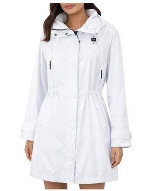 Blauer Jassen ,Wit ,Nylon Thrush Parka