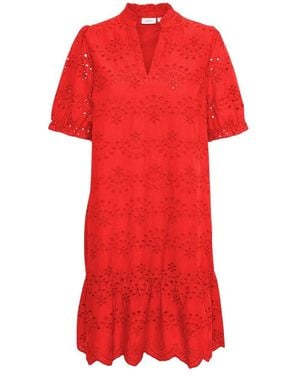 Saint Tropez Kleedjes ,Rood ,Katoen Geleksa Sz Jurk
