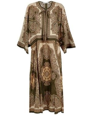 Zimmermann Mahon Tunic Midi Jurk - Naturel