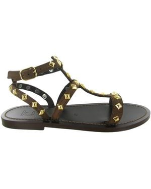 K. Jacques Flat Sandalen - Braun