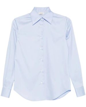 Mazzarelli Lichtblauw Overhemd Lange Mouwen