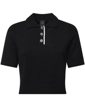 Pinko Tops ,Zwart ,Polo Shirts