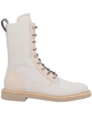 Brunello Cucinelli Lace-Up Boots - Natural