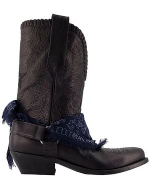 Golden Goose Cowboy & Biker Boots - Black