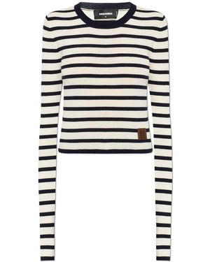 DSquared² Truien & Vesten ,Zwart ,Round-Neck Truien