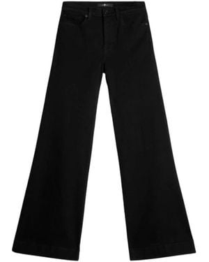 7 For All Mankind Flared Jeans - Black