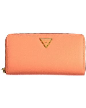 Guess Portafoglio arancione con scomparti multipli