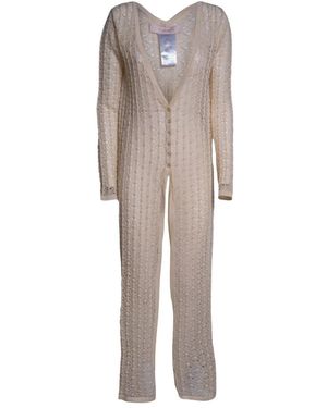 Circus Hotel Truien & Vesten ,Polyester Lange Cardigan - Naturel