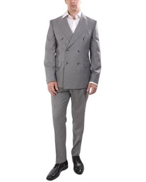 HUGO Double Breasted Suits - Grey