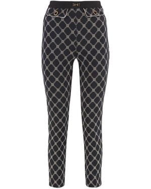 Elisabetta Franchi Skinny Trousers - Grey