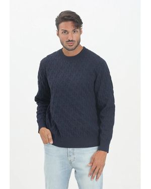 Calvin Klein Round-Neck Knitwear - Blauw