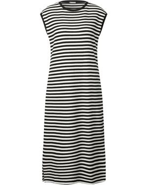 Street One Gestreepte Midi Jurk - Zwart