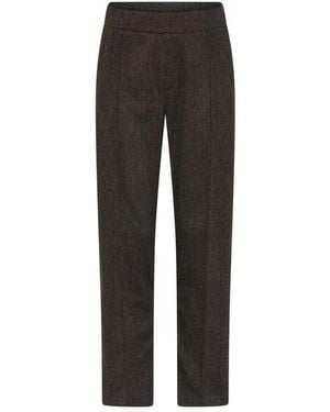 Cro Broeken ,Bruin ,Rechte Broek - Grijs