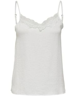 Jacqueline De Yong Sleeveless Tops - White