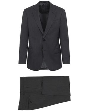 Giorgio Armani Single Breasted Suits - Nero