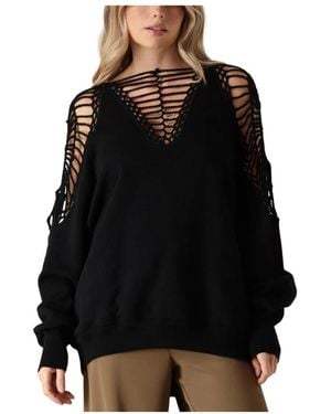 Mes Demoiselles Zwarte Shiho Sweater Voor Vrouwen