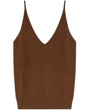 Mes Demoiselles Sleeveless Tops - Brown