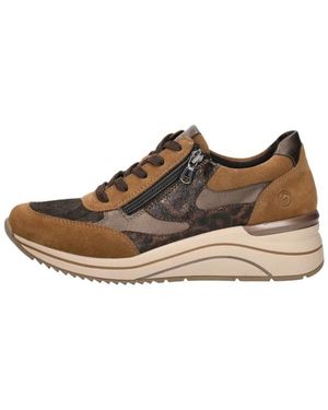 Remonte Schoenen ,Bruin ,Leer Veterschoenen Laag