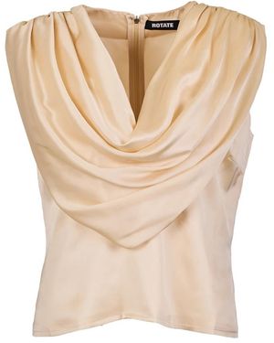 ROTATE BIRGER CHRISTENSEN Sleeveless Tops - Natural