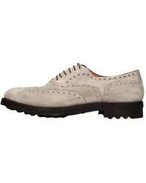 Santoni Wildleder-Schnürschuhe - Braun