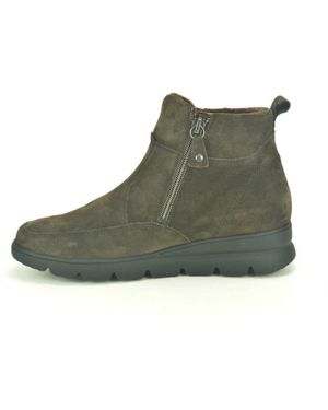 Waldläufer Schoenen ,Bruin ,Bruin Daim Botje 2 Tiret Dz - Groen