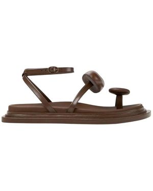Camper Flat Sandals - Brown