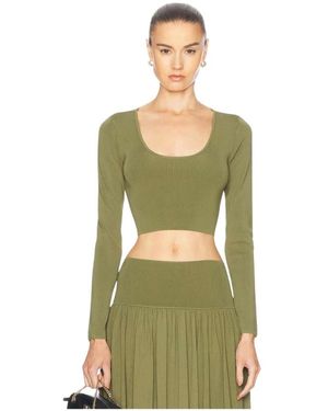 Zimmermann Truien & Vesten ,Groen ,Gebreide Scoop Top