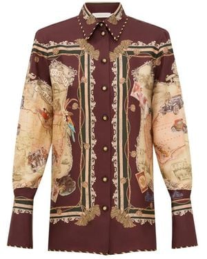 Zimmermann Valiant Twill Shirt - Bruin