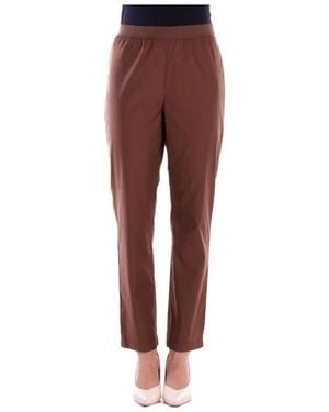 Alpha Studio Straight Trousers - Red
