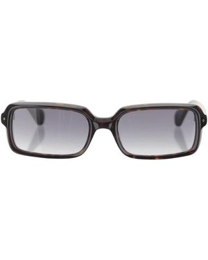 Carven Cc4098 Vierkante Acetaat Zonnebril - Metallic