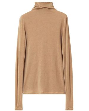 Rodebjer Tops ,Bruin ,Wol Kameel Turtleneck Top - Naturel