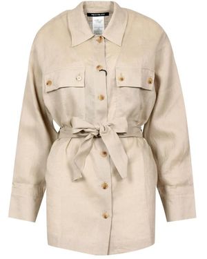 Pennyblack Overhemden ,Linnen Rope Shirt - Naturel
