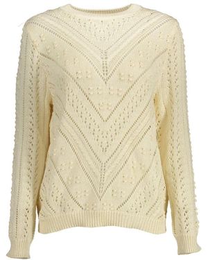 Kocca Truien & Vesten ,Wit ,Witte Longsleeve Geborduurde Top - Naturel