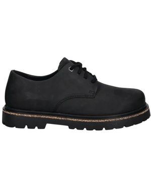 Birkenstock Schoenen ,Zwart ,Leer Highwood Lace Low