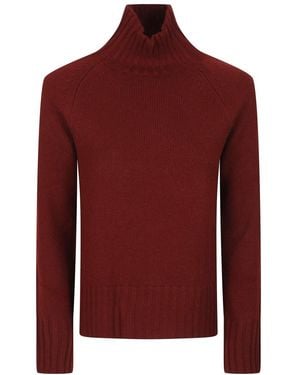 Max Mara Truien & Vesten ,Rood ,Wol Mantova Coltrui