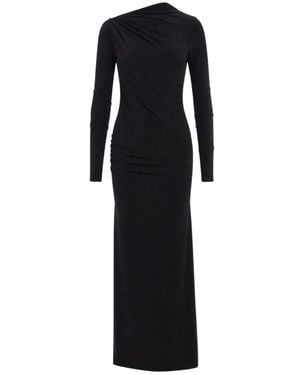 ANDAMANE Kleedjes ,Zwart ,Leer Gowns