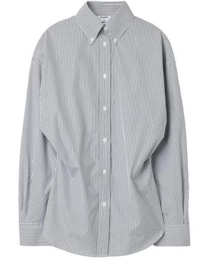 Filippa K Hourglass Microcheck Shirt - Grijs