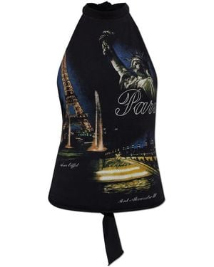 Vetements Sleeveless Tops - Bleu