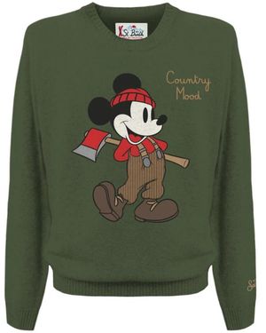 MC2 Saint Barth Round-Neck Knitwear - Green